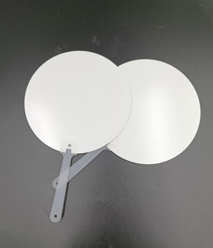 Sublimation Blank 17.5cm Plastic Fan with Handle for Summer Decoration Cultural Promotional Products