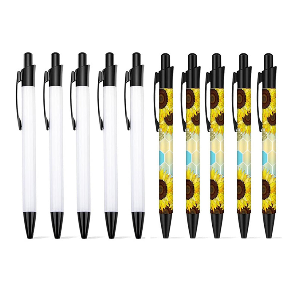 Sublimation Pens – Heat Transfer Blank DIY Ballpoint with Shrink Wrap, Customize Design for Kids School Supplies & DIY Lovers