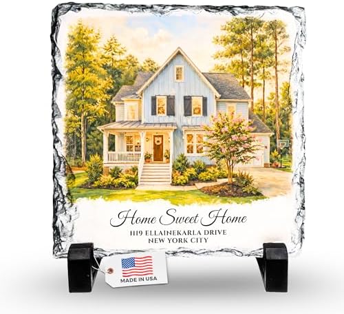 Custom Photo Rock Slate - Personalized Natural Stone Picture Frame