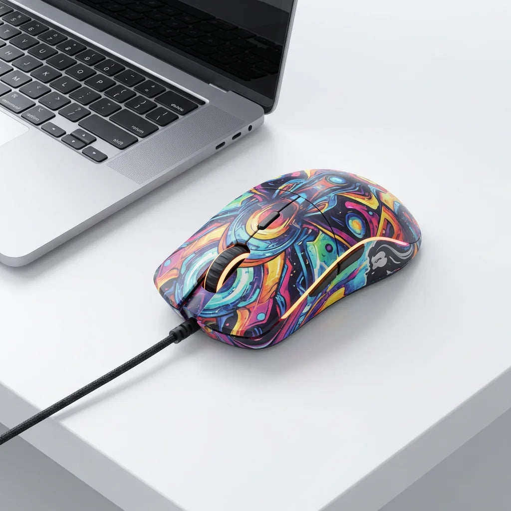 Sunvory 3D Custom Gaming Mouse - Full Wrap Personalized Vacuum Sublimation