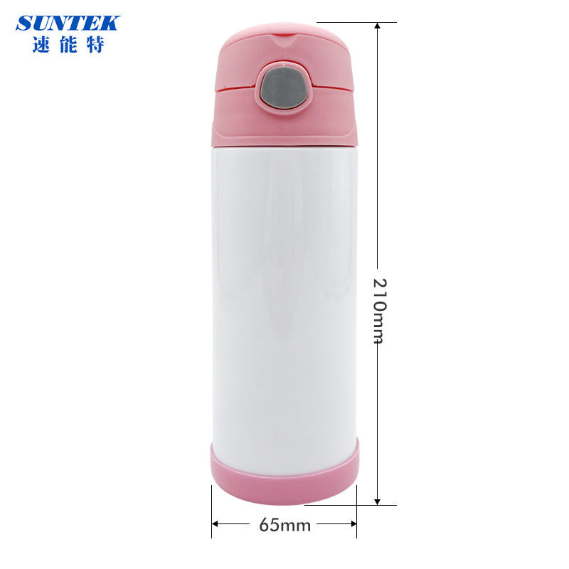 Top selling 12oz 350ml Sublimation Stainless Steel Double Wall Vacuum Insulation Straight Kid Water Bottle