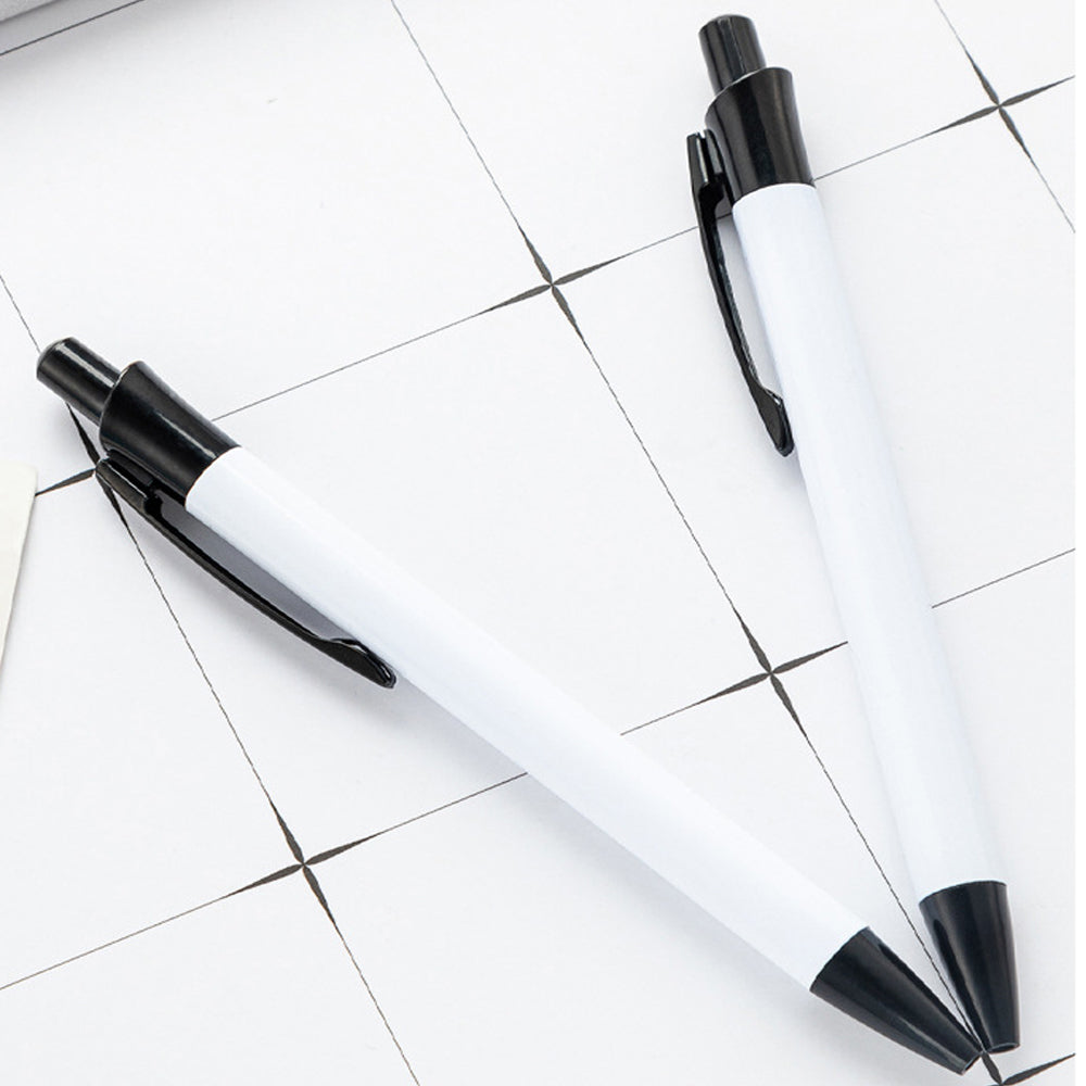 Sublimation Pens – Heat Transfer Blank DIY Ballpoint with Shrink Wrap, Customize Design for Kids School Supplies & DIY Lovers