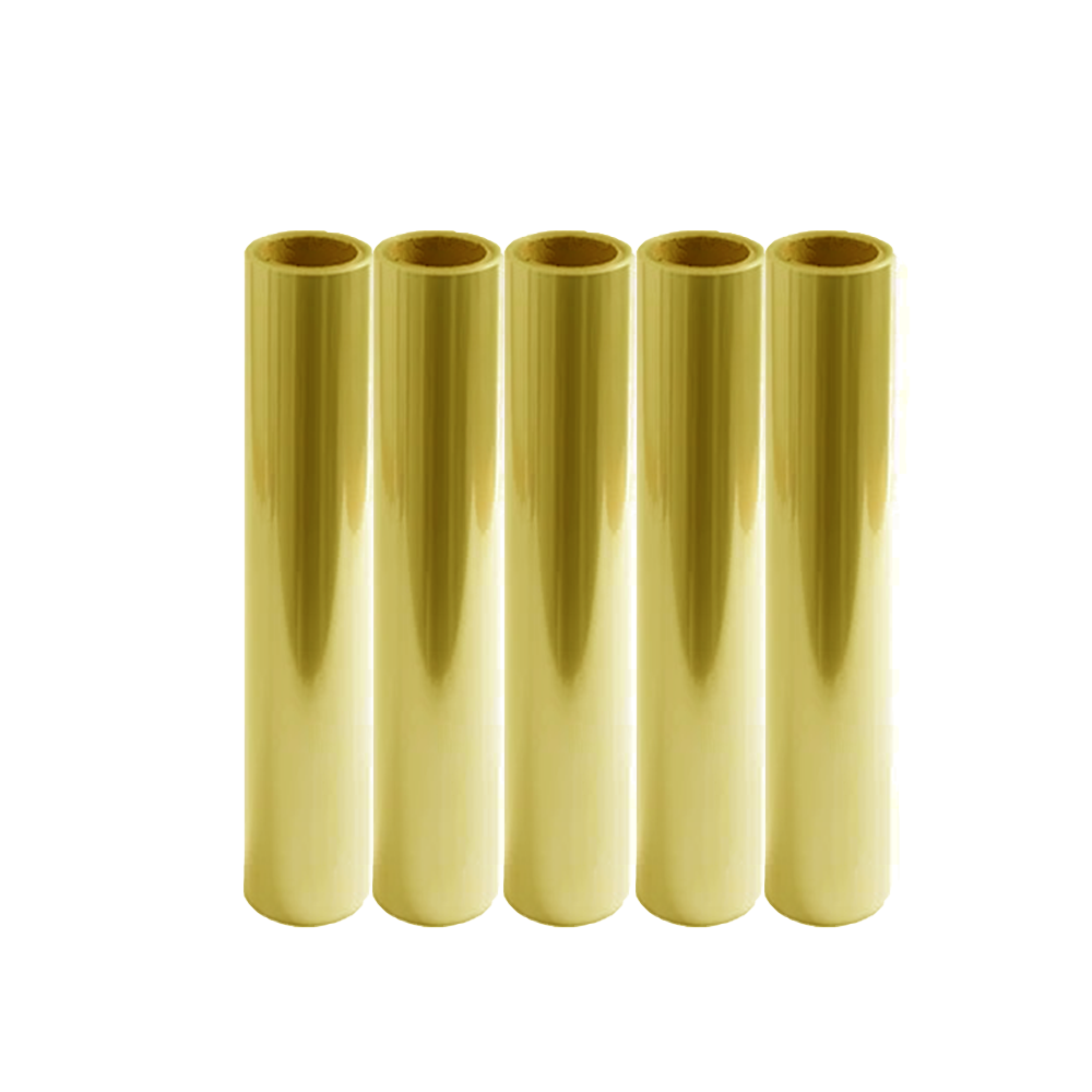 1.Electroplated Gold DTF Film 24in x 328ft Roll,Mirror Metallic Transfer Film for Clothing,Cold Peel Material with Opaque Effect