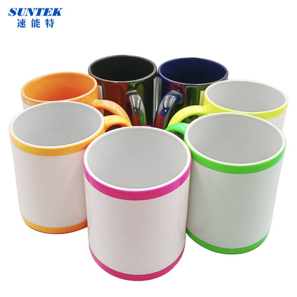 11oz Sublimation Blank Patch Color Coffee Mug for Water Drinks