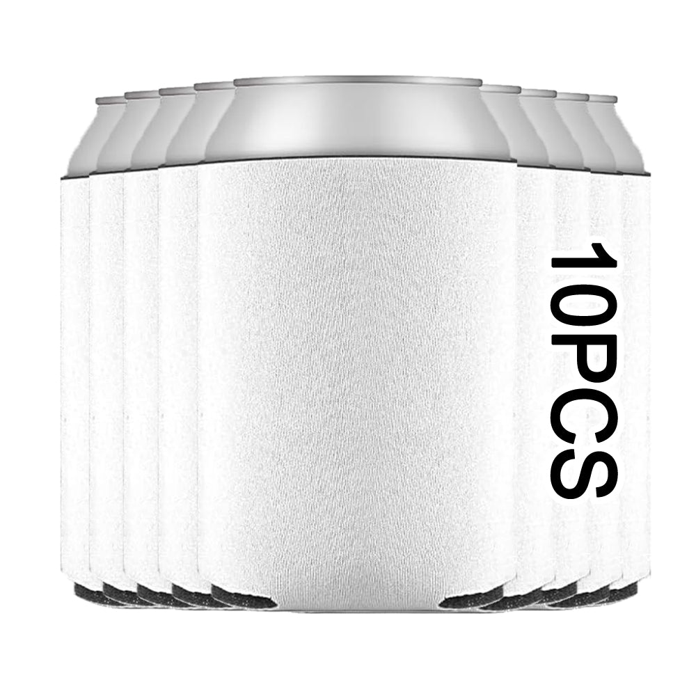 25 Pack Sublimation Can Coolers Blanks - Neoprene Collapsible Insulated Sleeves for Super Bowl Party Guest Favors & HTV Projects