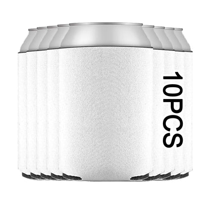25 Pack Sublimation Can Coolers Blanks - Neoprene Collapsible Insulated Sleeves for Super Bowl Party Guest Favors & HTV Projects