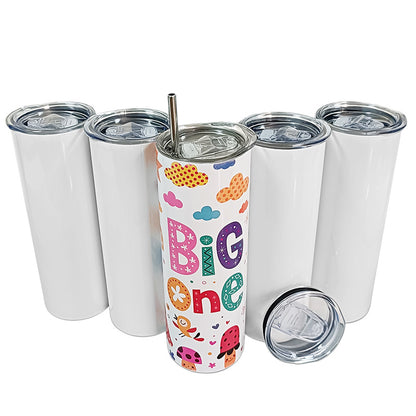 2023 Hotselling Sublimation Blank Us Warehouse 20oz Stainless Steel Straight Tumbler