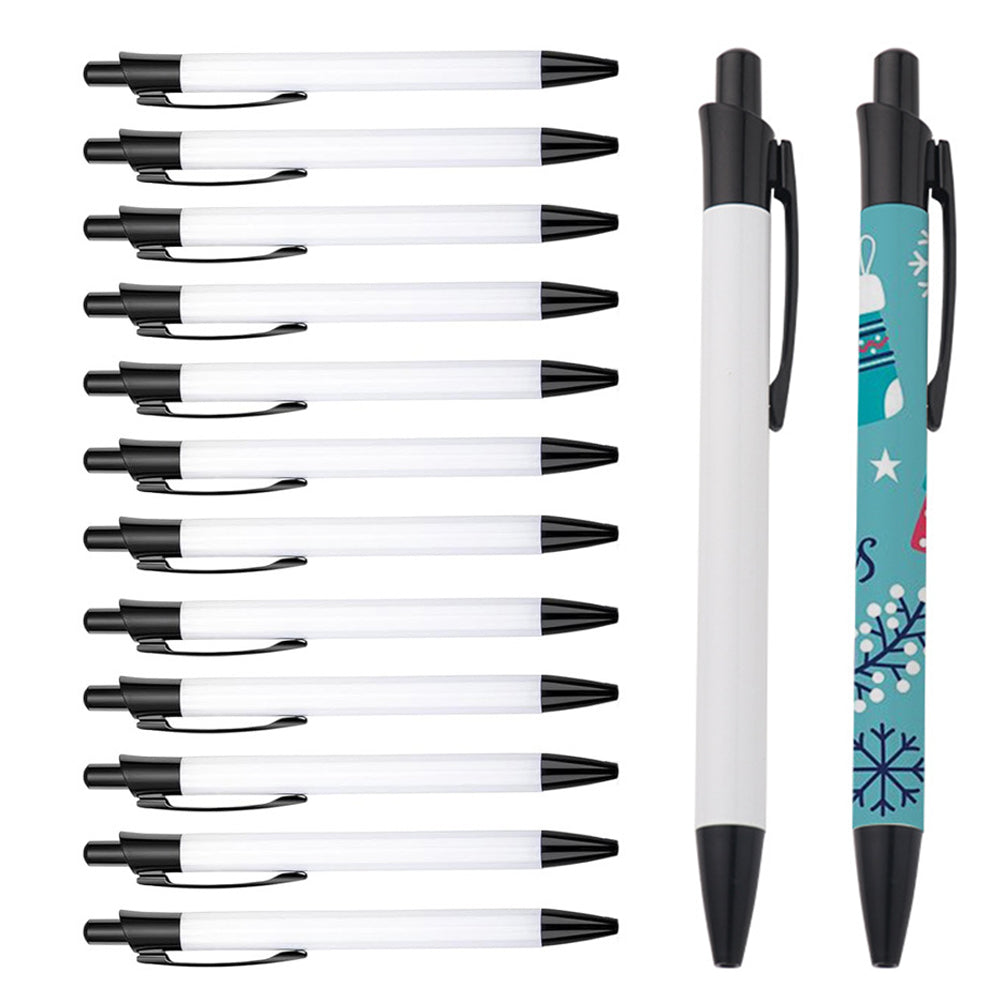 Sublimation Pens – Heat Transfer Blank DIY Ballpoint with Shrink Wrap, Customize Design for Kids School Supplies & DIY Lovers