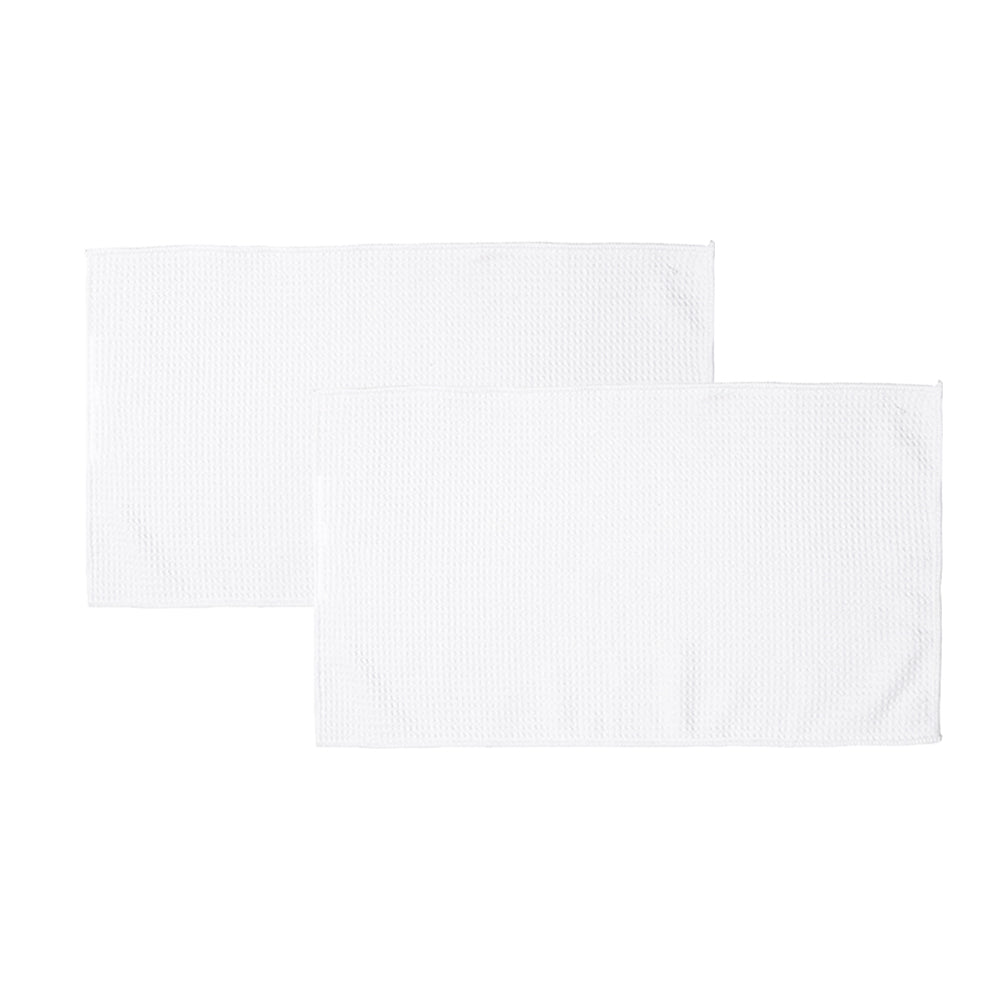 Sublimation Waffle Weave Towel Blanks 16x24in 390gsm, Microfiber Quick Dry, Heat Transfer Ready for Custom Logo, OPP Bag Packed