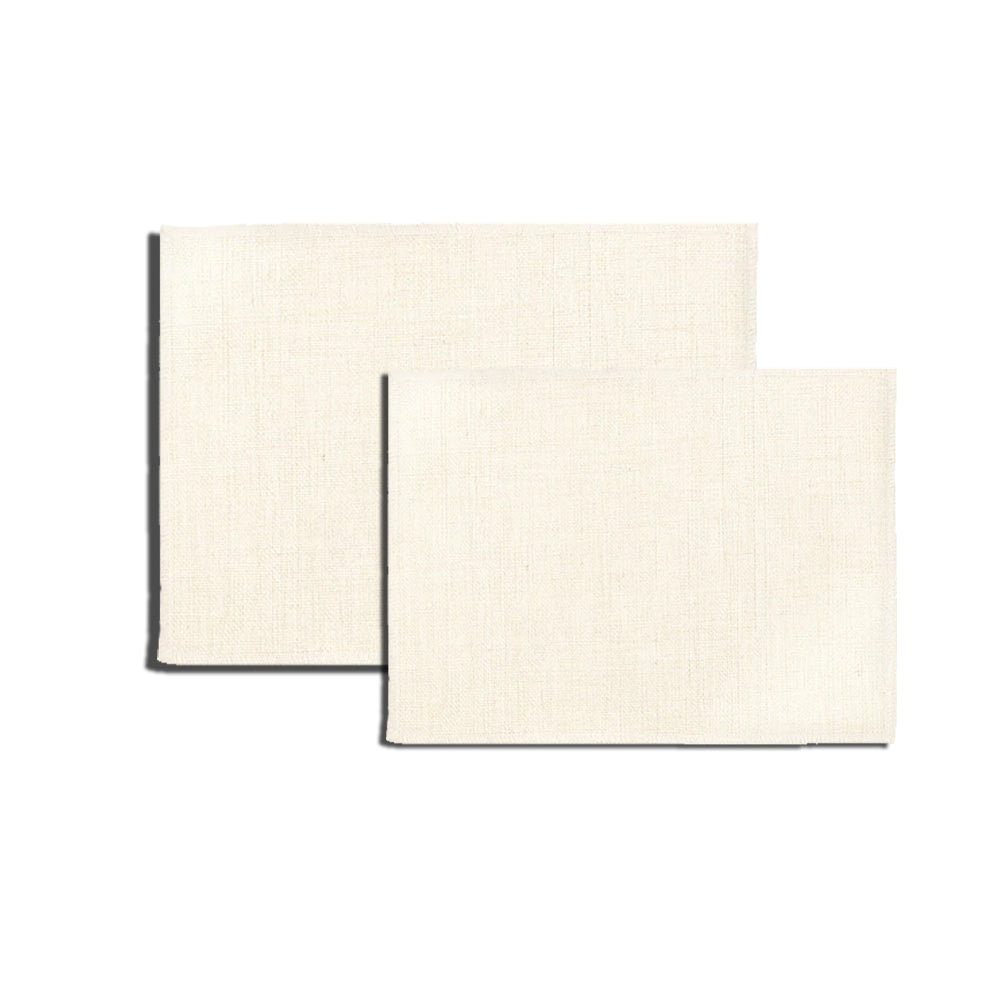 Sublimation Ready Double Layer Linen Placemat 30x40cm, Heat Transfer Table Mat, Customizable Dining Decor, 11pcs/OPP Bag