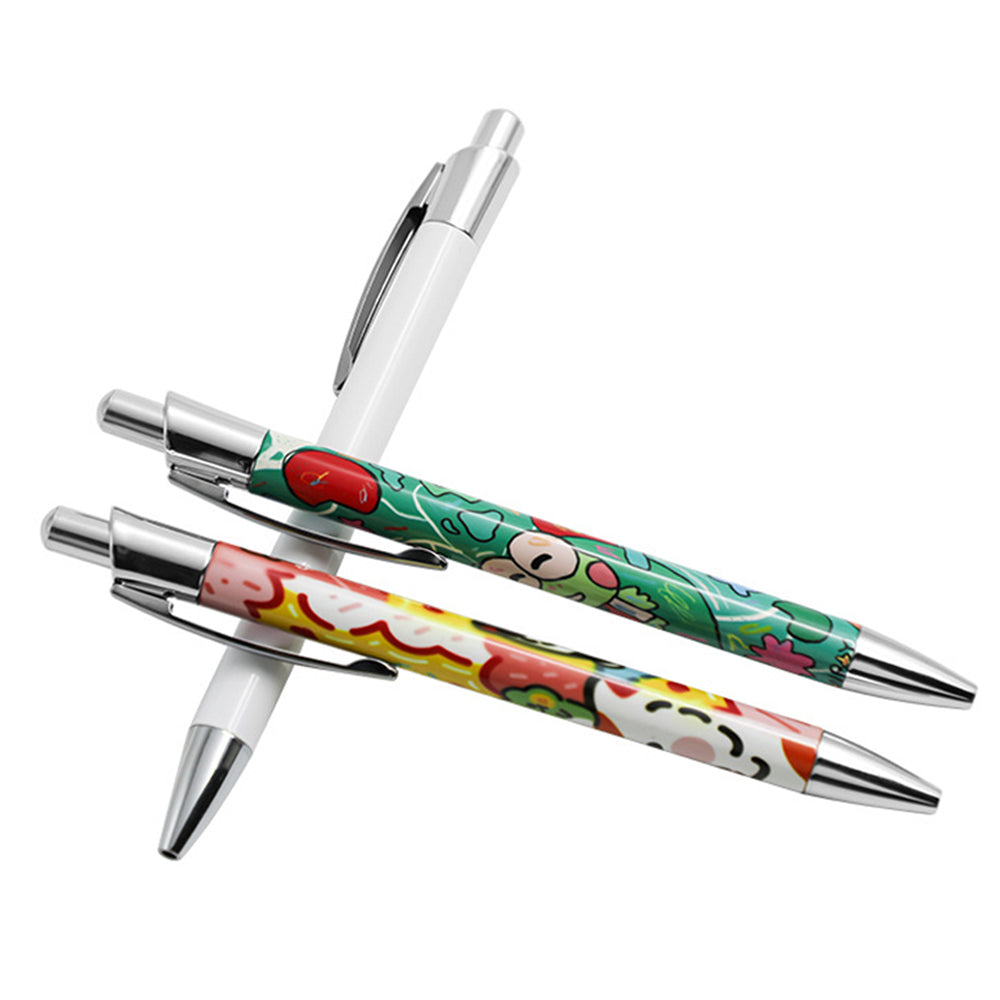 Sublimation Pens – Heat Transfer Blank DIY Ballpoint with Shrink Wrap, Customize Design for Kids School Supplies & DIY Lovers