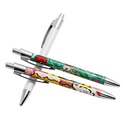 Sublimation Pens – Heat Transfer Blank DIY Ballpoint with Shrink Wrap, Customize Design for Kids School Supplies & DIY Lovers