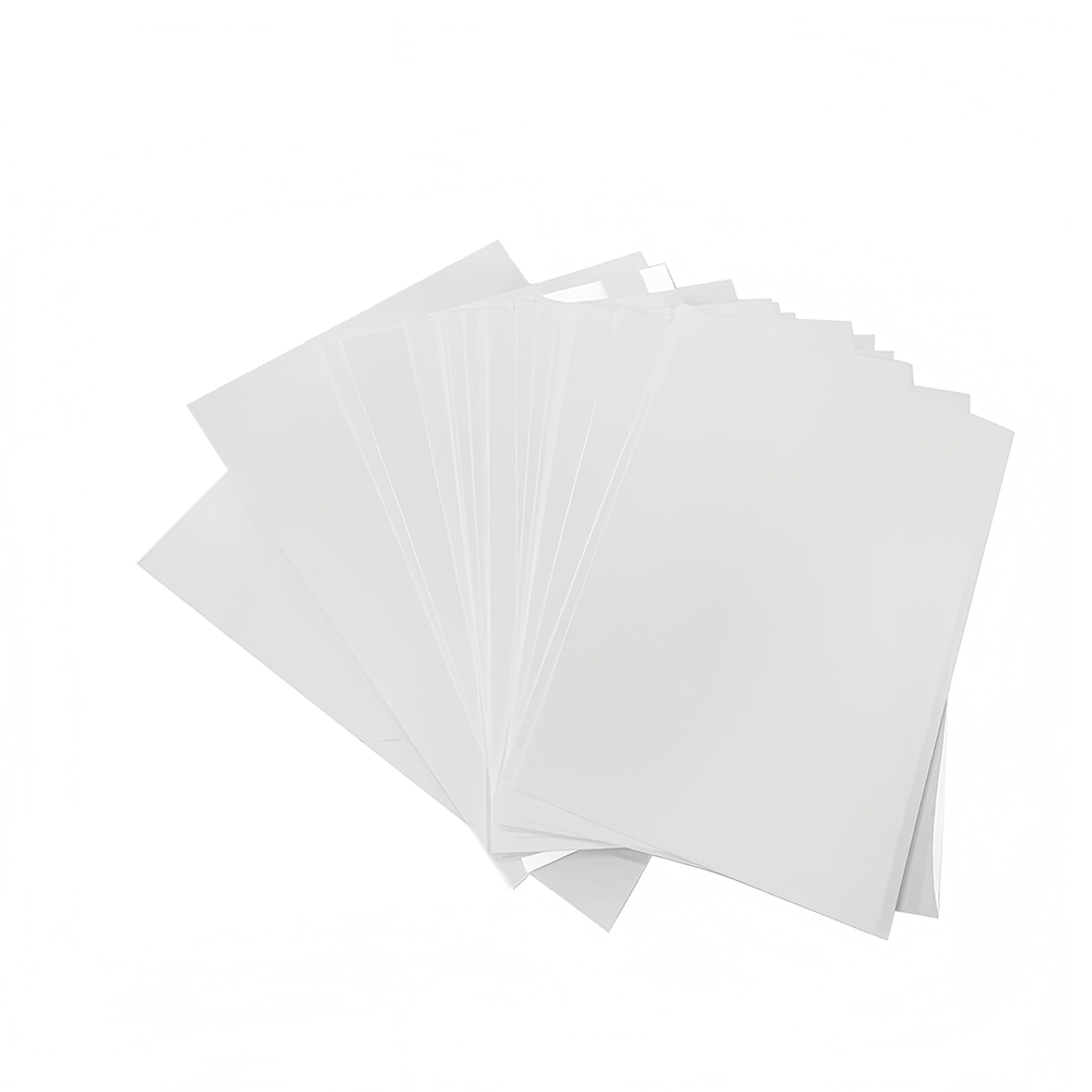 100 Sheets 3D Sublimation Film - PET Matte Clear Pre-Treated Heat Press Film for DIY Phone Cases & Electronics Accessories
