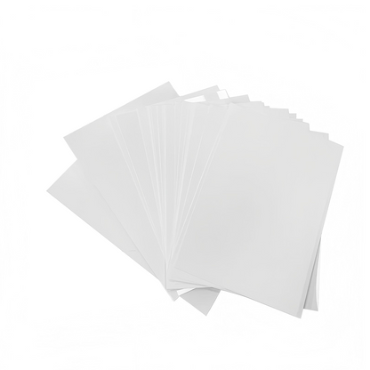 100 Sheets 3D Sublimation Film - PET Matte Clear Pre-Treated Heat Press Film for DIY Phone Cases & Electronics Accessories