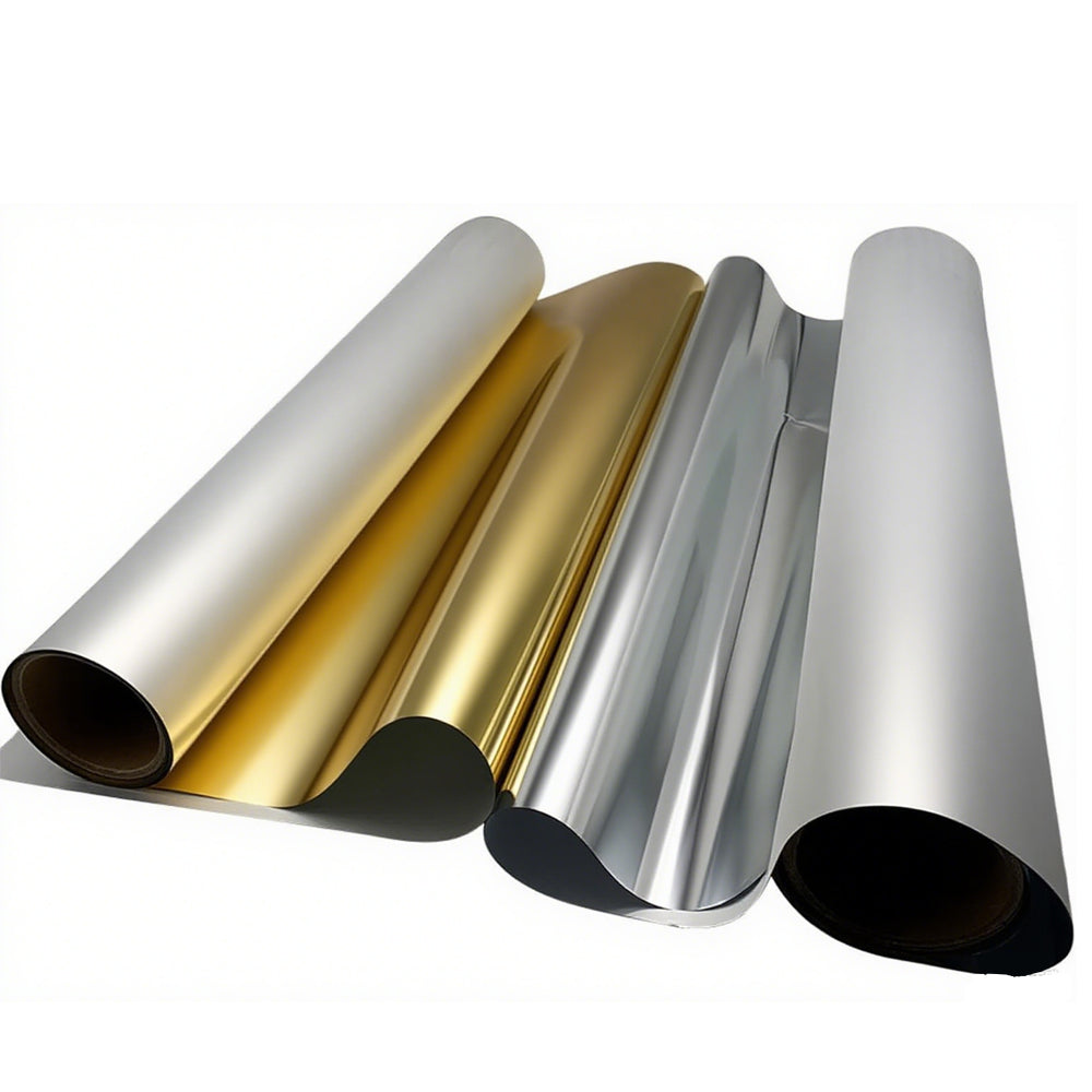 24in x 328ft DTF Gold/Silver Film Roll Bulk - Direct to Film Transfer Printing for High-Volume Apparel Orders