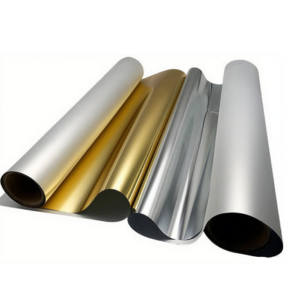 24in x 328ft DTF Gold/Silver Film Roll Bulk - Direct to Film Transfer Printing for High-Volume Apparel Orders