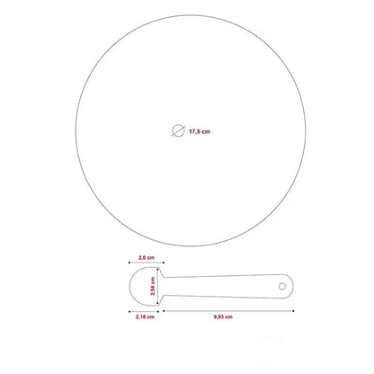 Sublimation Blank 17.5cm Plastic Fan with Handle for Summer Decoration Cultural Promotional Products