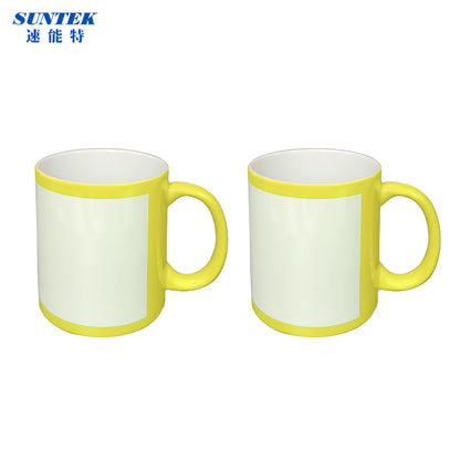 11oz Sublimation Blank Patch Color Coffee Mug for Water Drinks