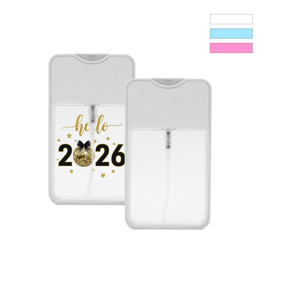 Sublimation Press-Type Perfume Case Blank, 3.9x2.3x0.6in, DIY Double Sided Printing, White/Light Blue/Pink, 48g for Designer