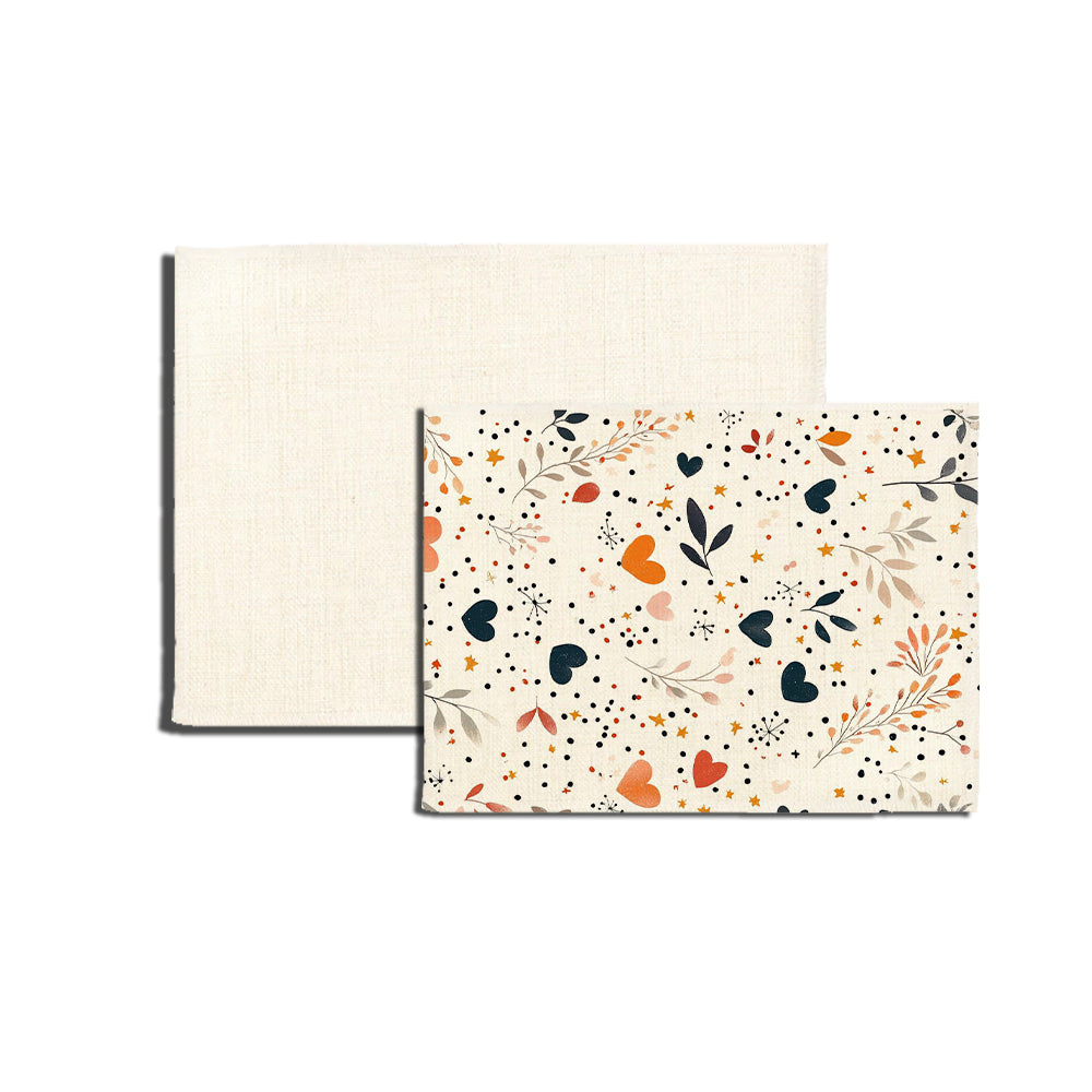 Sublimation Ready Double Layer Linen Placemat 30x40cm, Heat Transfer Table Mat, Customizable Dining Decor, 11pcs/OPP Bag