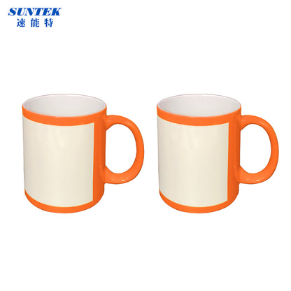 11oz Sublimation Blank Patch Color Coffee Mug for Water Drinks