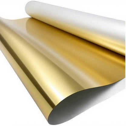 24in x 328ft DTF Gold/Silver Film Roll Bulk - Direct to Film Transfer Printing for High-Volume Apparel Orders