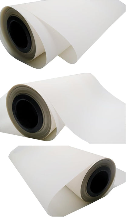 Transparent Iridescent DTF Film 24inx328ft,Holographic Swirl Effect for Garment Decoration,Cold Peel PET Film with Rainbow Shine