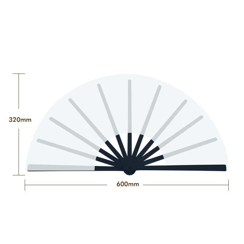 25Pcs Sublimation Blank Folding Clack Fans, Plastic Frames & Polyester Fabric, Boots On The Ground Fan for Party Wedding Decoration