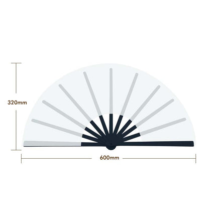 25Pcs Sublimation Blank Folding Clack Fans, Plastic Frames & Polyester Fabric, Boots On The Ground Fan for Party Wedding Decoration