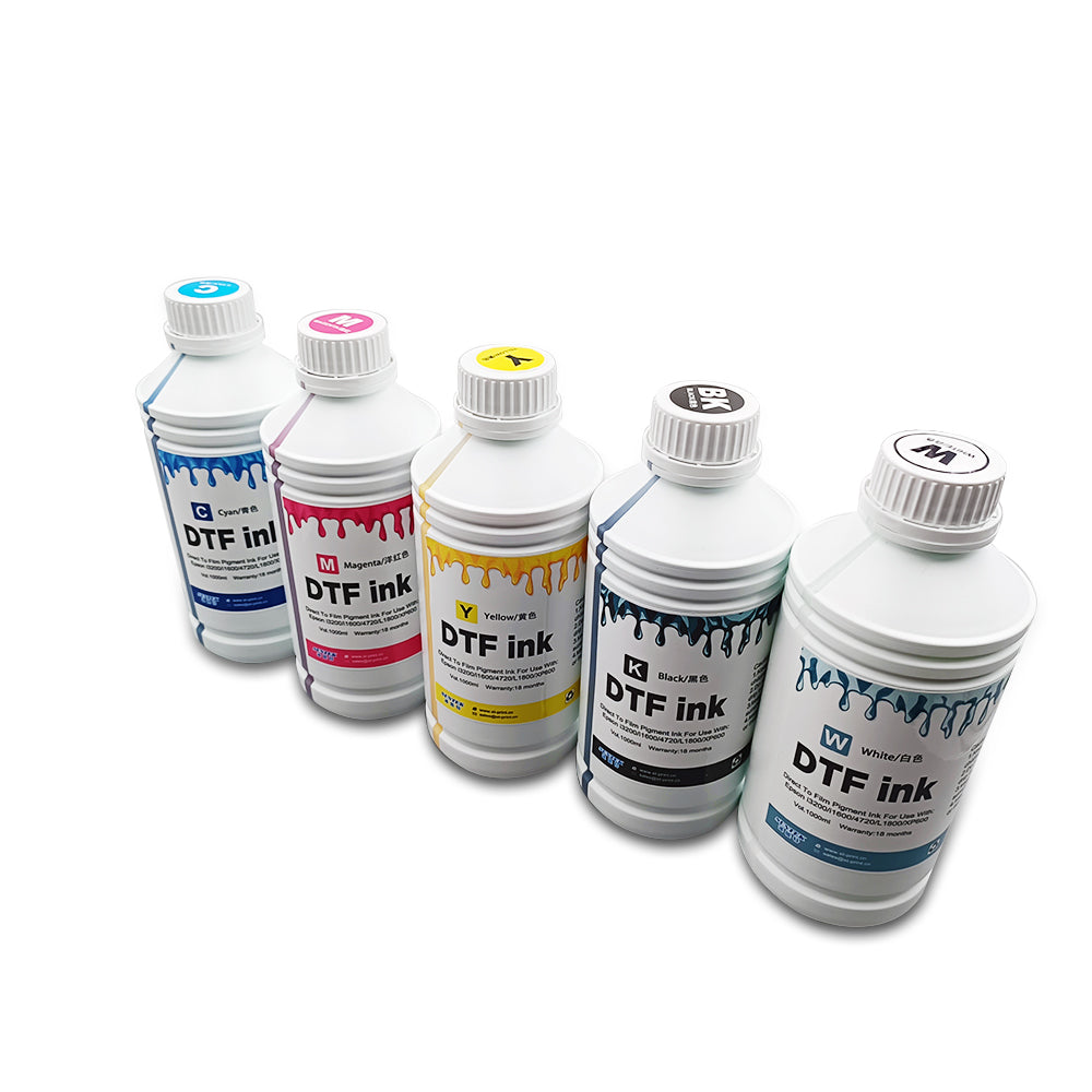 1000ML Premium DTF Ink Combo Pack Compatible for PET Film Refill for DTF Printers Epson I3200 I1600 4720 L1800 XP600, Heat Transfer Printing Direct to Film