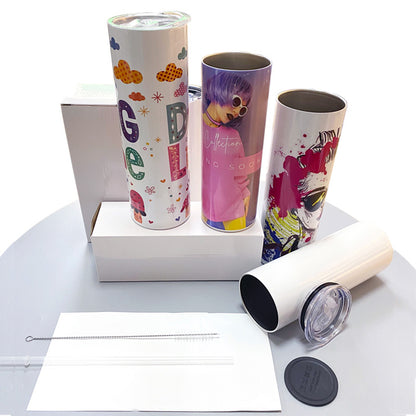 2023 Hotselling Sublimation Blank Us Warehouse 20oz Stainless Steel Straight Tumbler