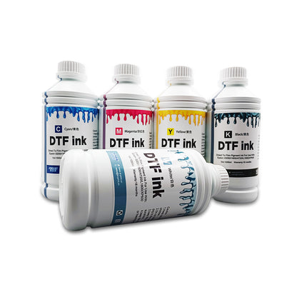 1000ML Premium DTF Ink Combo Pack Compatible for PET Film Refill for DTF Printers Epson I3200 I1600 4720 L1800 XP600, Heat Transfer Printing Direct to Film