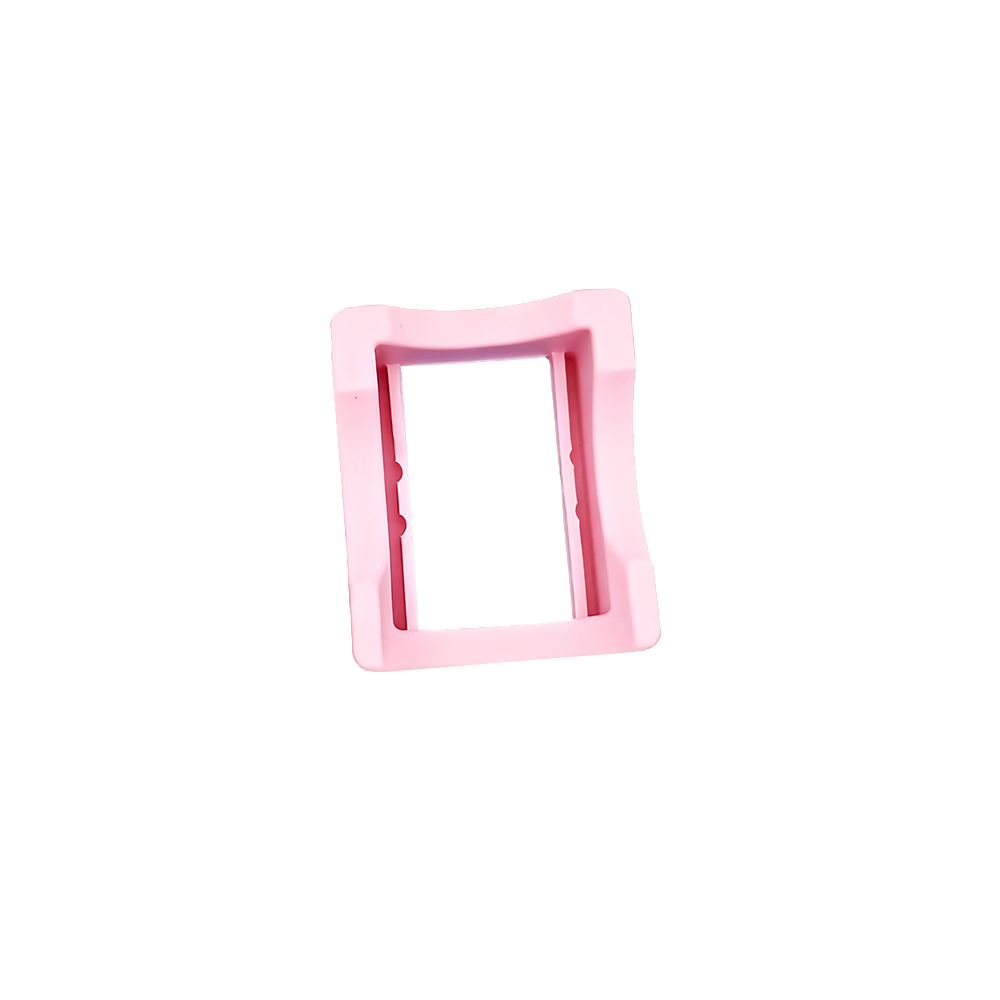 Heat Transfer Taping Holder 4.1x3.5x1.6in, Blue/Pink Silicone Base for Sublimation, Secures Cups During Taping Process