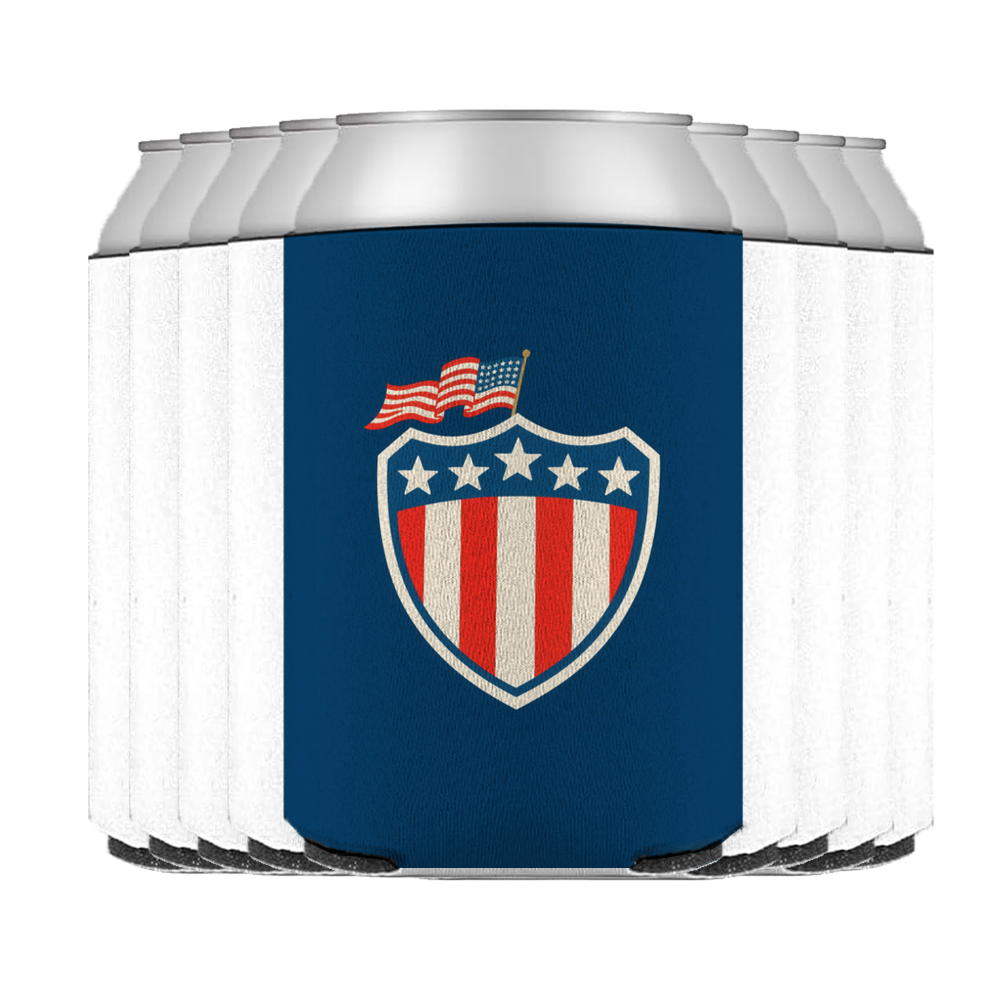25 Pack Sublimation Can Coolers Blanks - Neoprene Collapsible Insulated Sleeves for Super Bowl Party Guest Favors & HTV Projects