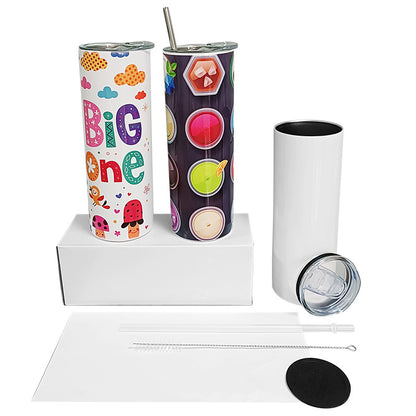 2023 Hotselling Sublimation Blank Us Warehouse 20oz Stainless Steel Straight Tumbler