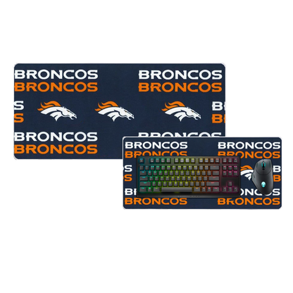 Gaming Mouse Pad 11.8×31.5 inch - NFL Super Bowl LVIX Memorial Heat Press Printing, Non-Slip Rubber Base for Fans & Desktop Use