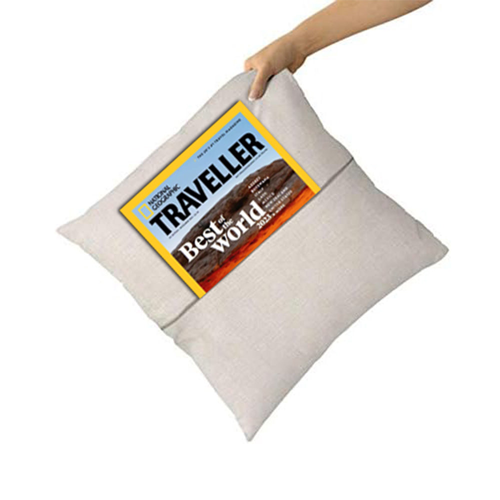 Set of 4 Sublimation Linen Throw Pillow Covers 16x16 Inch Farmhouse Rustic – Vinyl HTV with Zippered,Beige Sets for Couch Sofa Living Room Decor