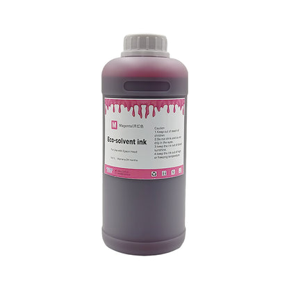 Subtransfer Premium Eco Solvent Ink Set - Vibrant Pigment for HTV/Vinyl/Stickers/T-Shirts Compatible with DX4 DX5 DX7 DX9 DX10 DX11 XP600 TX800 Printhead
