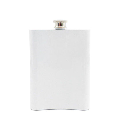 8oz personalized flat stainless steel water bottles