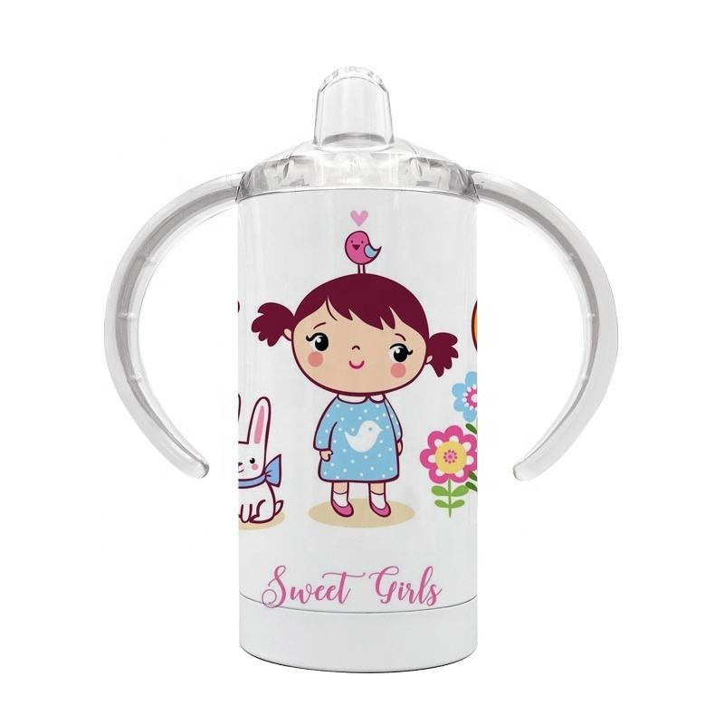 Sublimation Blank Heat Press 12oz Stainless Steel Cup Double Ear Tumbler