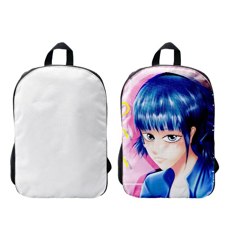 Fashion Design Durable Sublimation Blank Student Backpack Schoolbag