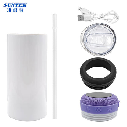 New Design Stainless Steel 16oz Speaker Tumbler Sublimation Music Tumbler With Lids