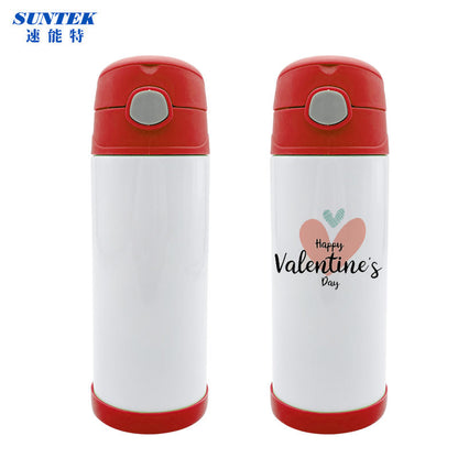 Top selling 12oz 350ml Sublimation Stainless Steel Double Wall Vacuum Insulation Straight Kid Water Bottle