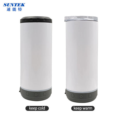 New Design Stainless Steel 16oz Speaker Tumbler Sublimation Music Tumbler With Lids