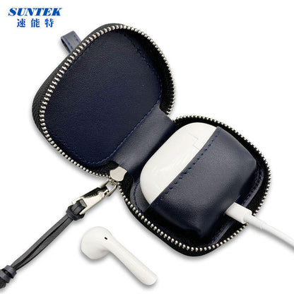 Sublimation PU Leather Earphones Case Blanks Holder Bag for Air Pods