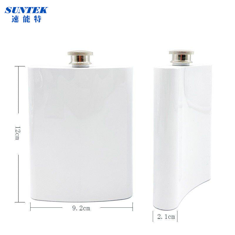8oz personalized flat stainless steel water bottles