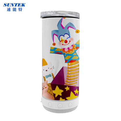New Design Stainless Steel 16oz Speaker Tumbler Sublimation Music Tumbler With Lids