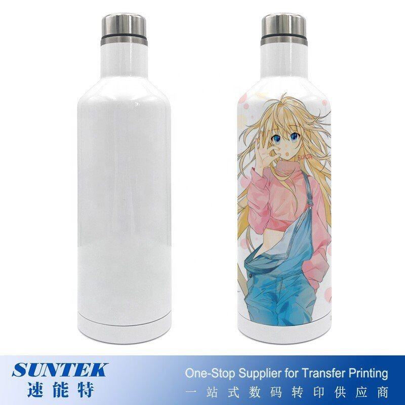 Customized Logo Sublimation Blanks Wine Gift Set 500ml Stainless Steel Wine Bottle Egg Shape Tumbler
