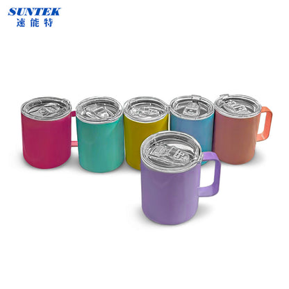 12oz Sublimation Heat Press Stainless Steel Color Mug For Travel