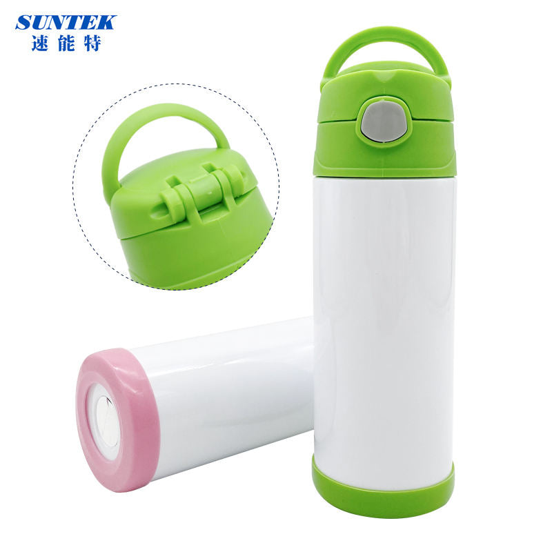 Top selling 12oz 350ml Sublimation Stainless Steel Double Wall Vacuum Insulation Straight Kid Water Bottle